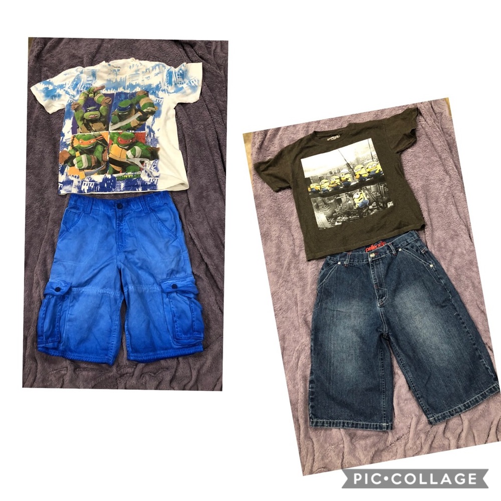 4pc. Boy’s Bundle-Shorts and Tees Sz 14